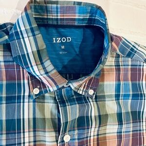 IZOD Men’s NWT Short Sleeve Casual Shirt Size M